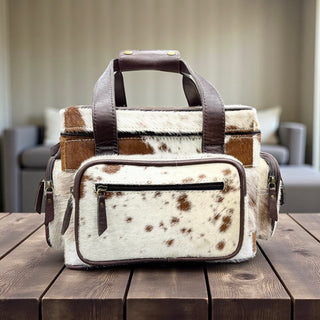 Rodeo cowhide lunch bag