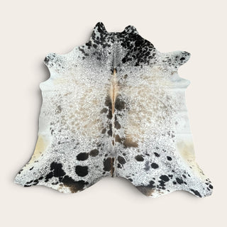 7-8 Salt pepper cowhide rug