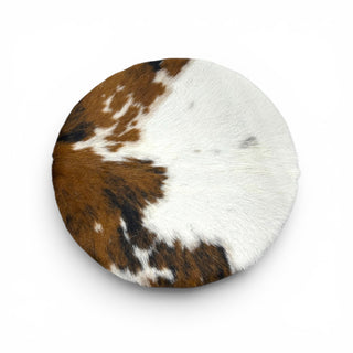 All cowhide lazy Susan