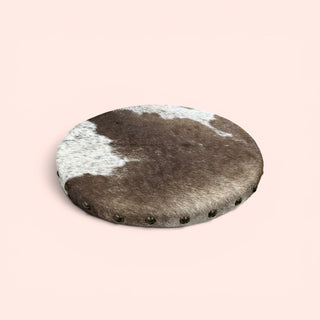 Cowhide lazy Susan turntable