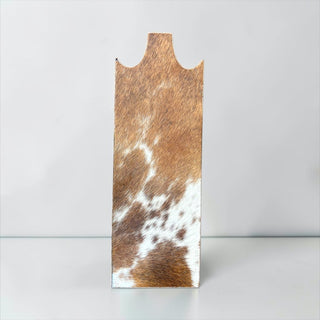 Tan cowhide necklace holder