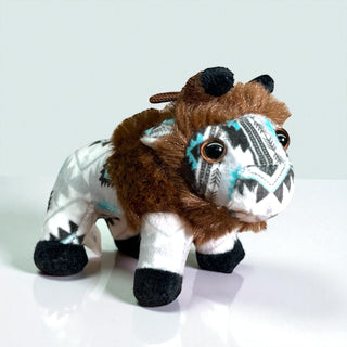 Mini farm pal - blue Aztec buffalo