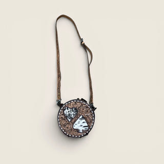 Spades tooled leather canteen bag