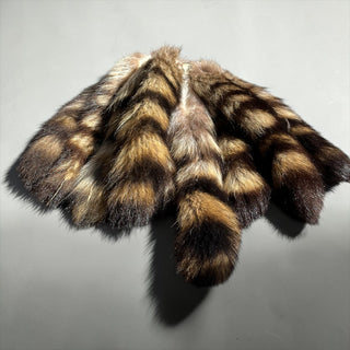 Natural raccoon tail