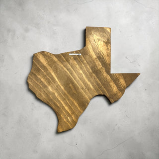 Silver Texas state cowhide wall decor