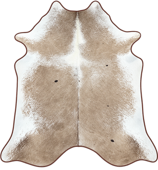 Premium Cowhide Area Rug - champagne