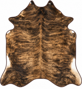 Premium Cowhide Area Rug - Medium Brindle