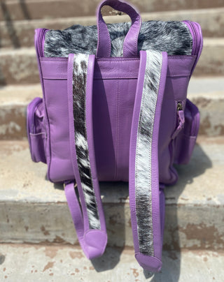 Purple Feathers Backpack