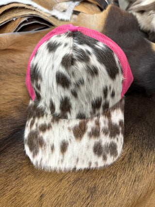 Ponytail Pink Cowhide Cap