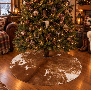 5x5ft genuine all cowhide treeskirt (a25)