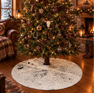 5x5ft genuine cowhide treeskirt (a30)