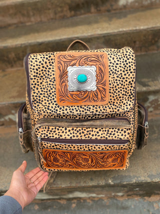 Cheetah Print Stone Backpack