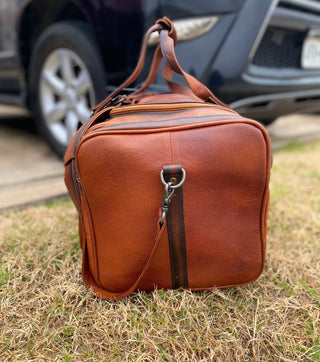 Classic Leather Duffle Bag