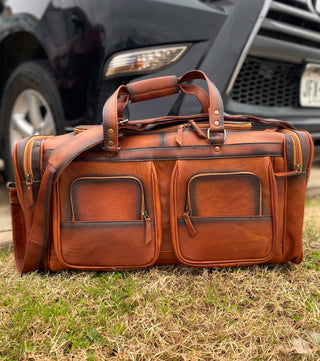 Classic Leather Duffle Bag