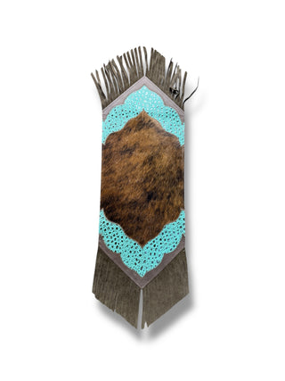 Mini Cowhide Fringe Table Runner (SP8)