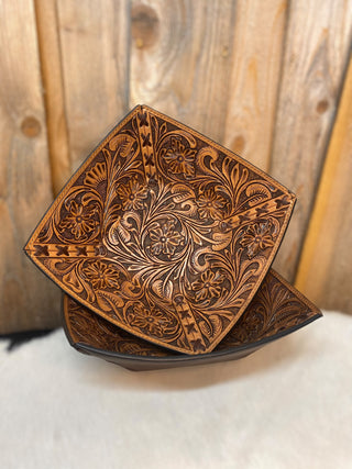 Toole Leather Decorative Bowl