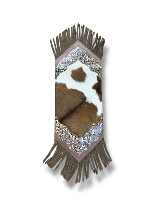 Mini Cowhide Fringe Table Runner (SP7)