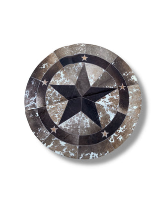 Star Round Cowhide Patchwork 3’ (S04)