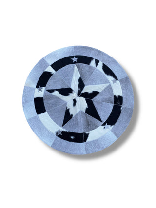 Star Round Cowhide Patchwork 3’ (S08)