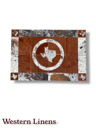 Texas Patchwork Cowhide Rug 2x3'