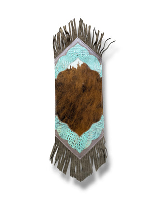 Mini Cowhide Fringe Table Runner (HT2)