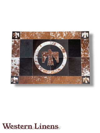 ThunderBird Patchwork Cowhide Rug 2x3'