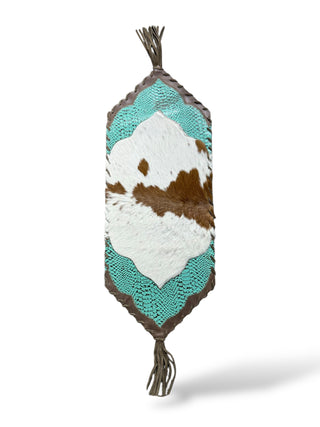 Mini Cowhide Fringe Table Runner (HT1)