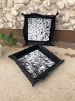 Cowhide & Leather Decorative Mini Leather Trays