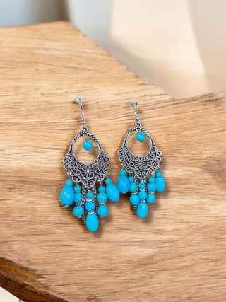 JARDIN Turquoise Silver Earrings