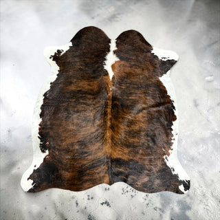 6x6ft Brazilian cowhide rug (a5)