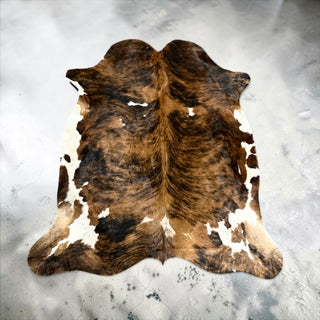 5.9x5.5ft Brazilian cowhide rug (a6)