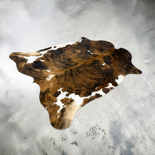 5.9x5.5ft Brazilian cowhide rug (a6)