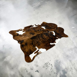 6.4x5.9ft Brazilian cowhide rug (a10)