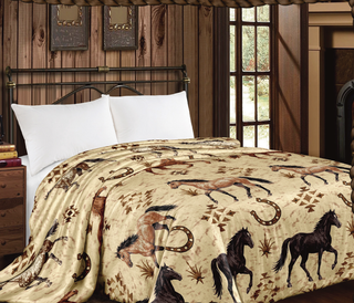 Wild horses Mia king size blanket