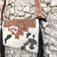 Tooled Cards Cowhide Crossbody