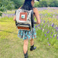 Conchos & Turquoise Cowhide Backpack