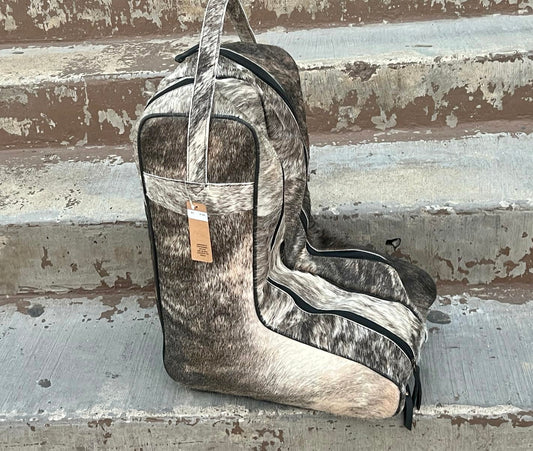 Cowhide Leather Boot Bag