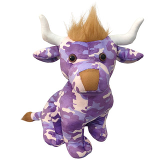 Violet Cowprint Highland Plush Toy- Farm Pals