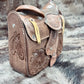 Tooled Leather Saddle Purse