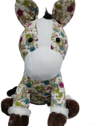 Farm Pal Plush Toy - Floral Horse