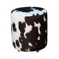 Brazilian Genuine Cowhide Round Pouf Ottomon Footstool ~ Many Colors To Choose!