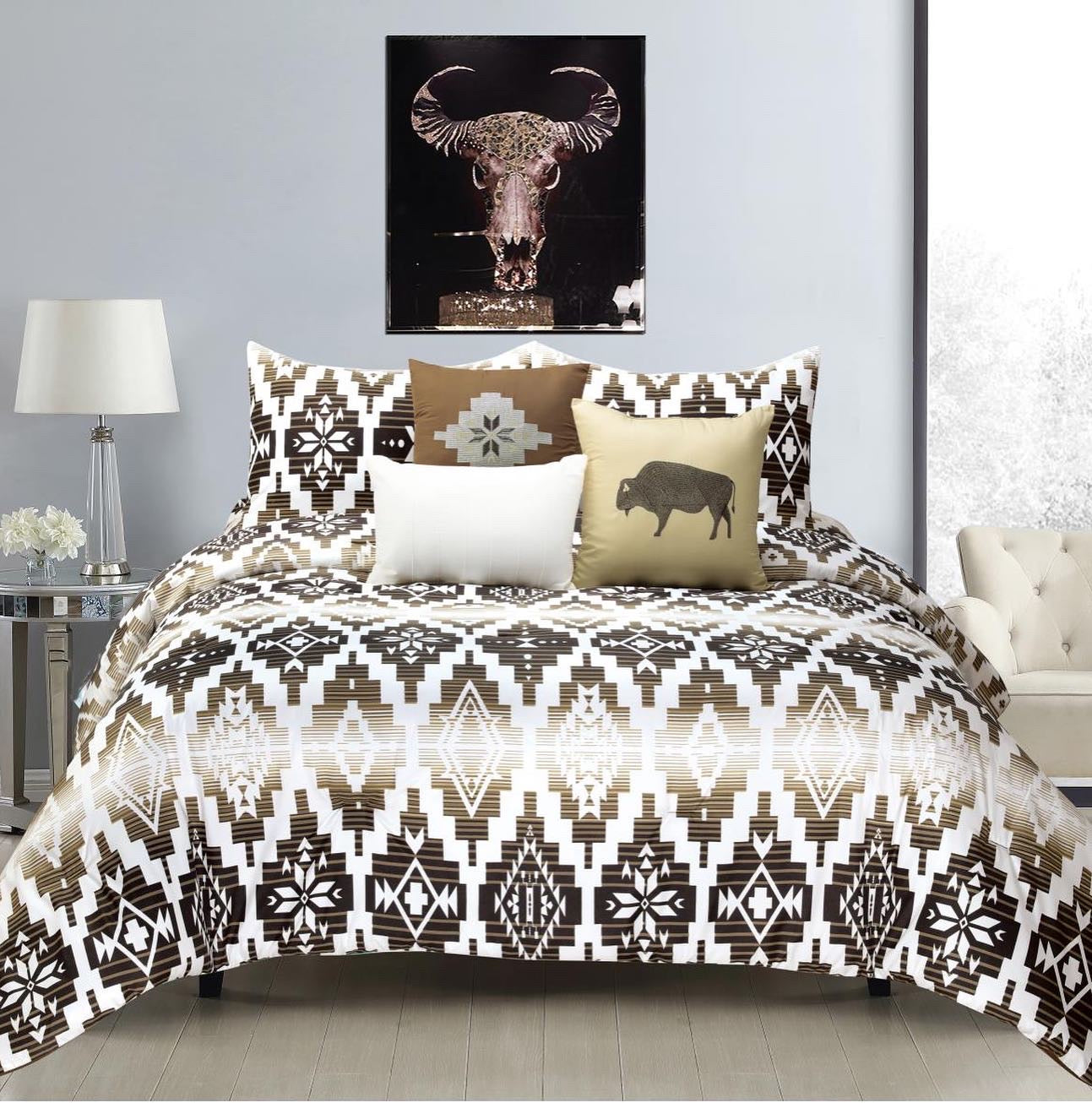 Buffalo Desert Navajo 6pc Duvet Comforter Set