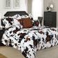 Cow print longhorn 6pc Duvet Comforter Set